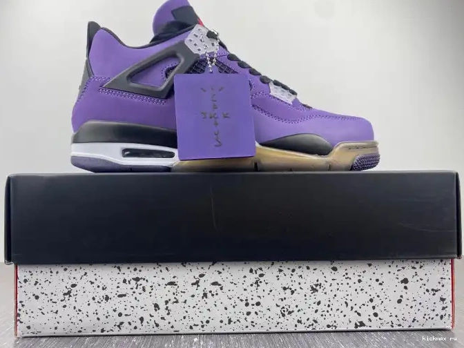 Rep MAX 766296 Scott Purple 4 Travis Retro Jordan LN4 and (Friends Family) 0414